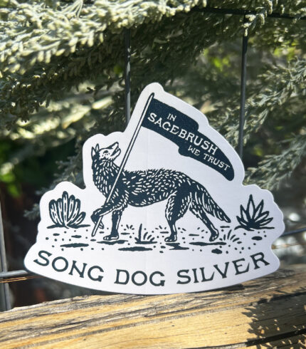 song dog silver, song dog silver nevada, song dog silver hat pins, song dog silver sticker