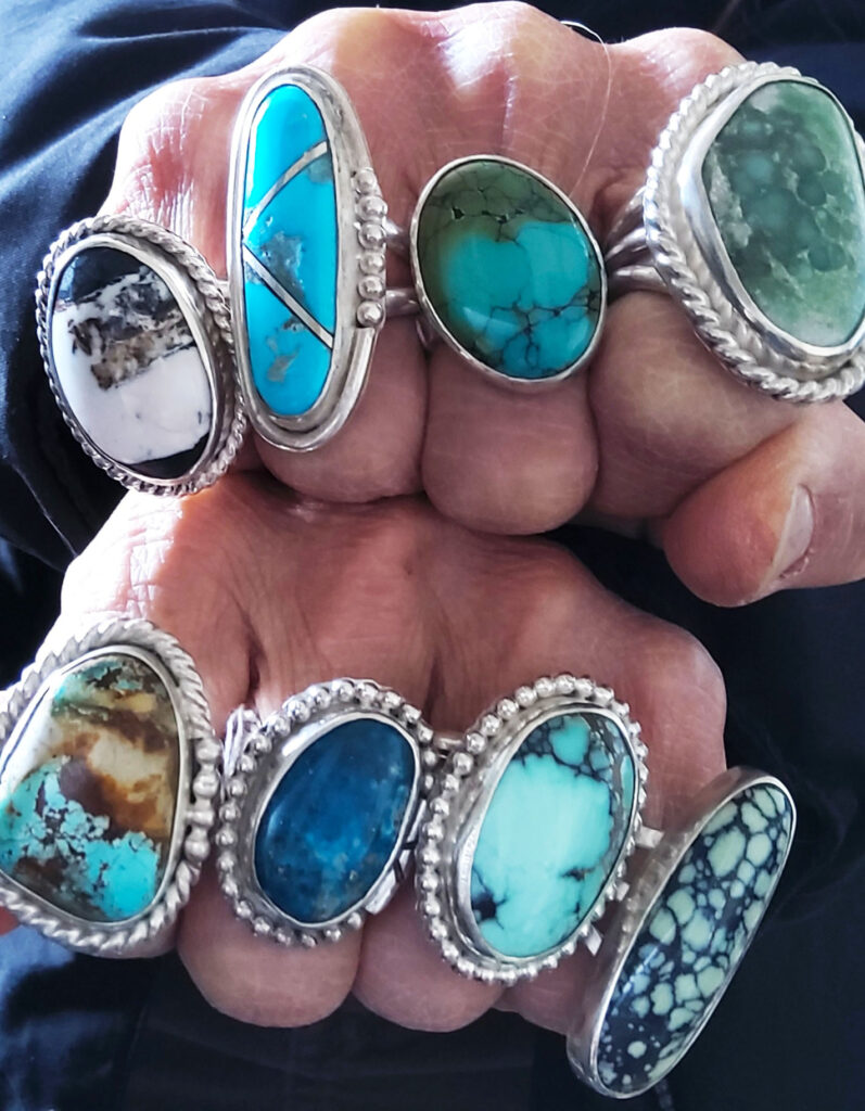 turquoise rings, nevada turquoise rings, enigmata esoterica