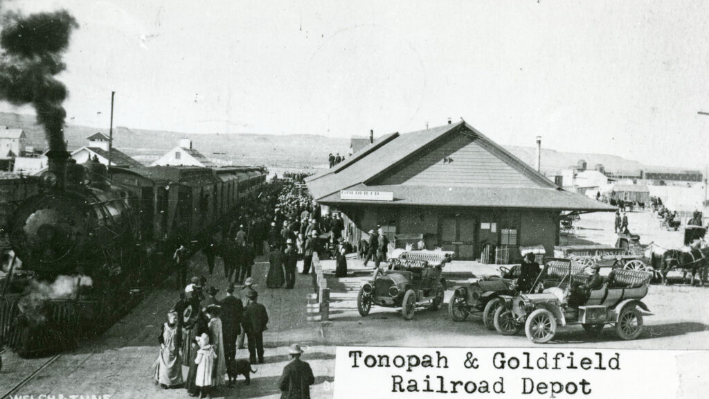 tonopah and goldfield railroad depot, goldfield train station, history of nevada