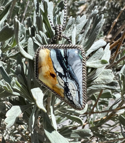 Nevada sage grouse pendant, nevada sage grouse, song dog silver, made in Nevada