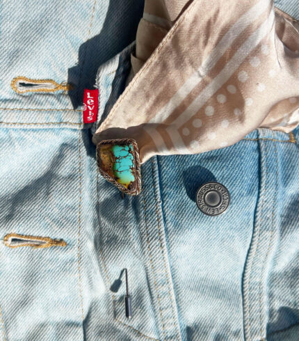 Nevada Royston, Royston Turquoise, Nevada pin, Nevada stick pin, song dog silver