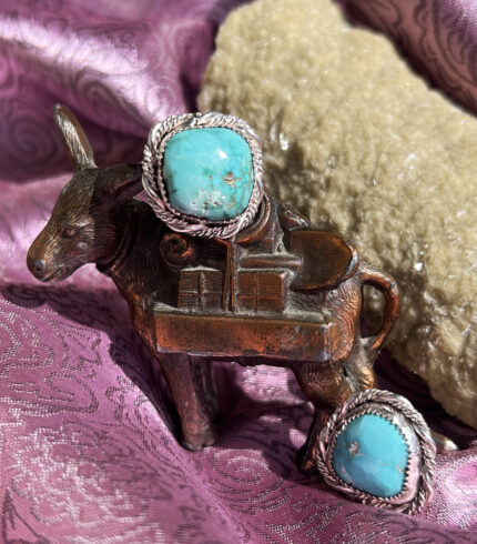 nevada cufflinks, custom nevada cufflinks, song dog silver, made in Nevada, Sydney Martinez
