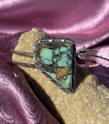 turquoise cuff, turquoise bracelet, nevada turquoise cuffs, song dog silver