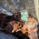 nevada turquoise ring, song dog silver, mystic sage nevada