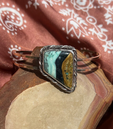 nevada cuff bracelet, nevada turquoise cuff, song dog silver, made in Nevada, Nevada turquoise cuff, mystic sage