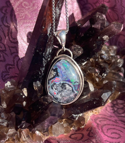 nevada black fire opal, fire opal, virgin valley opal, virgin valley nv, sydney martinez, song dog silver