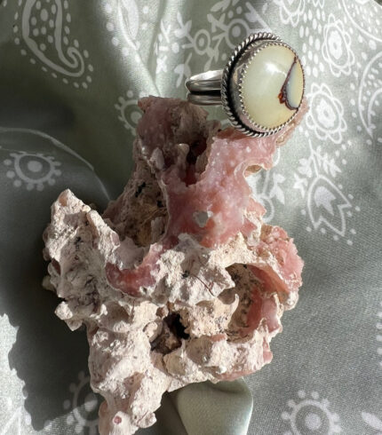 aloe turquoise, aloe turquoise ring, song dog silver, sydney martinez