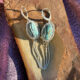 nevada turquoise earrings, song dog silver, made in nevada, nevada turquoise