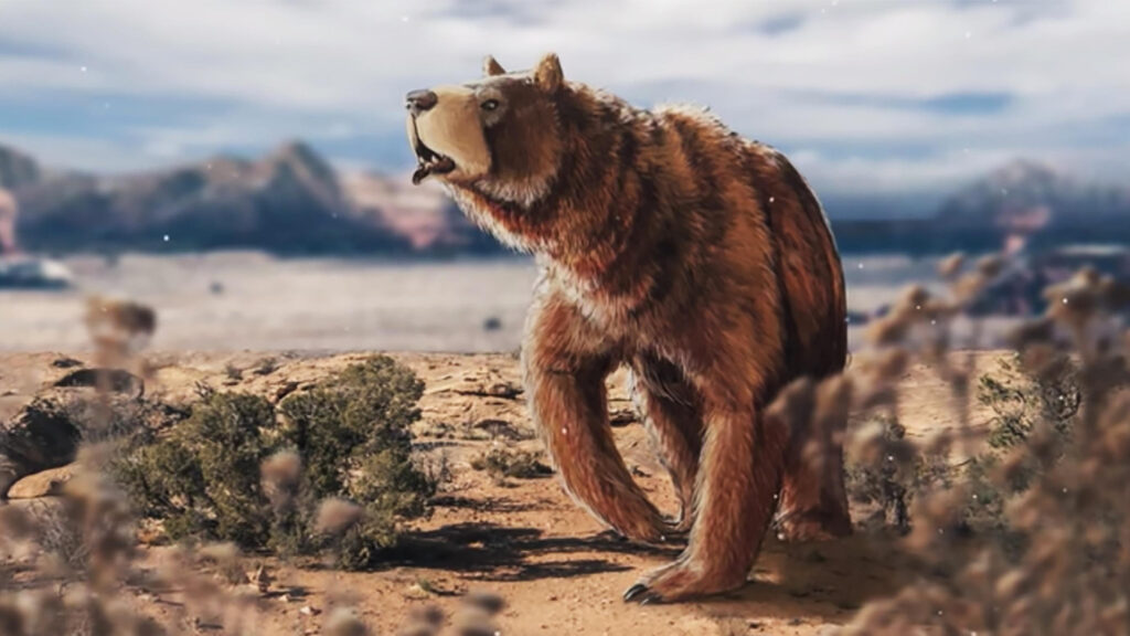 ancient cave bear, labor of love, giant bear, prehistoric bear