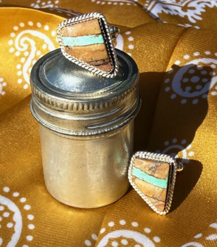 nevada turquoise, nevada cufflinks, song dog silver, sydney martinez