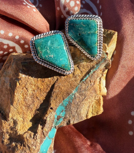 brannon blue turquoise, song dog silver, nevada cufflinks