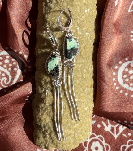 aloe turquoise, song dog silver, made in nevada, sydney martinez