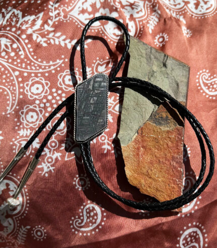 meteorite, song dog silver, sydney martinez, custom bolo, nevada bolo