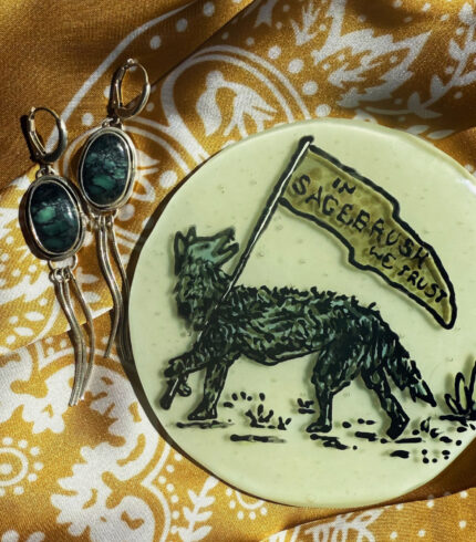 new lander variscite, song dog silver, sydney martinez, nevada turquoise earrings