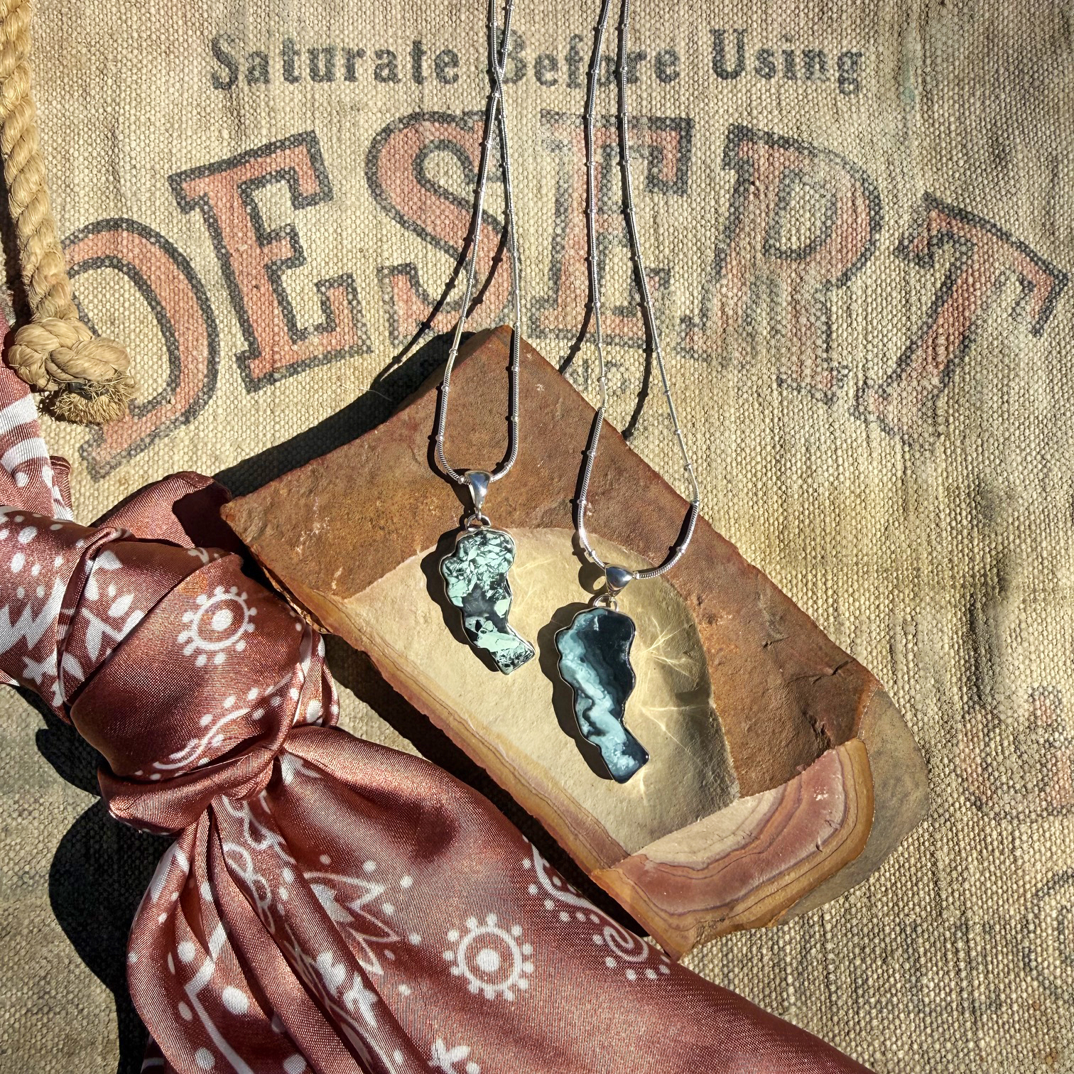 pyramid lake, song dog silver, nevada turquoise pendants, sydney martinez, mystic sage